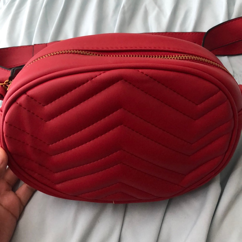 Red Quilted Fannypack
